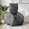 Image de vidaXL Fauteuil de massage inclinable Gris foncÃ© Tissu