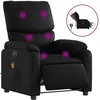 Image de vidaXL Fauteuil de massage inclinable Ã©lectrique noir similicuir