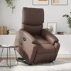 Image de vidaXL Fauteuil inclinable Ã©lectrique marron similicuir