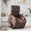 Image de vidaXL Fauteuil inclinable de massage Ã©lectrique marron similicuir