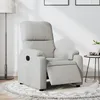 Image de vidaXL Fauteuil inclinable Ã©lectrique gris clair tissu microfibre