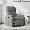 Image de vidaXL Fauteuil inclinable Ã©lectrique gris foncÃ© tissu microfibre