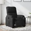Image de vidaXL Fauteuil inclinable Ã©lectrique noir tissu microfibre