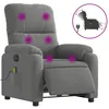 Image de vidaXL Fauteuil inclinable de massage Ã©lectrique gris foncÃ©