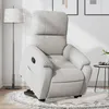 Image de vidaXL Fauteuil inclinable gris clair tissu microfibre