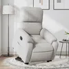 Image de vidaXL Fauteuil inclinable Ã©lectrique gris clair tissu microfibre