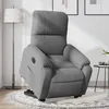 Image de vidaXL Fauteuil inclinable Ã©lectrique gris foncÃ© tissu microfibre