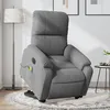 Image de vidaXL Fauteuil inclinable de massage Ã©lectrique gris foncÃ©