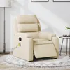 Image de vidaXL Fauteuil inclinable de massage Ã©lectrique crÃ¨me tissu