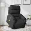 Image de vidaXL Fauteuil de massage inclinable Noir Tissu