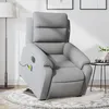 Image de vidaXL Fauteuil inclinable de massage Ã©lectrique Gris clair Tissu