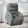 Image de vidaXL Fauteuil inclinable de massage Ã©lectrique Gris foncÃ© Tissu