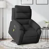 Image de vidaXL Fauteuil inclinable de massage Ã©lectrique Noir Tissu