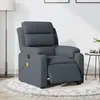 Image de vidaXL Fauteuil inclinable de massage Ã©lectrique gris foncÃ© velours