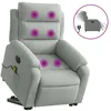 Image de vidaXL Fauteuil inclinable de massage Ã©lectrique gris clair velours