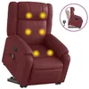 Image de vidaXL Fauteuil inclinable de massage Rouge bordeaux Similicuir