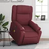 Image de vidaXL Fauteuil inclinable de massage Ã©lectrique rouge bordeaux