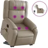 Image de Vidaxl Fauteuil Inclinable De Massage Ãlectrique Cappuccino Similicuir