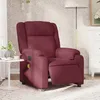 Image de vidaXL Fauteuil de massage inclinable Ã©lectrique Rouge bordeaux Tissu