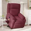 Image de vidaXL Fauteuil inclinable de massage Ã©lectrique Rouge bordeaux Tissu