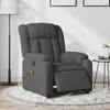 Image de vidaXL Fauteuil inclinable de massage Ã©lectrique gris foncÃ© tissu