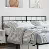 Image de vidaXL TÃªte de lit mÃ©tal noir 193 cm