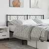 Image de vidaXL TÃªte de lit mÃ©tal noir 193 cm