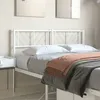 Image de vidaXL TÃªte de lit mÃ©tal blanc 120 cm
