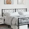 Image de vidaXL TÃªte de lit mÃ©tal noir 180 cm