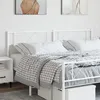 Image de vidaXL TÃªte de lit mÃ©tal blanc 200 cm