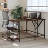 Image de vidaXL Bureau chÃªne marron 139x139x75 cm bois d'ingÃ©nierie