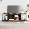 Image de vidaXL Meuble TV chÃªne marron 153x37x50 cm bois d'ingÃ©nierie