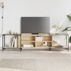 Image de vidaXL Meuble TV chÃªne sonoma 203x37x50 cm bois d'ingÃ©nierie