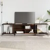 Image de vidaXL Meuble TV chÃªne marron 203x37x50 cm bois d'ingÃ©nierie