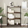 Image de Vidaxl BibliothÃ¨que 4 Niveaux ChÃªne FumÃ© 80x30x120cm Bois D'ingÃ©nierie