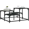 Image de vidaXL Table basse noir 68x68x40 cm bois d'ingÃ©nierie