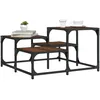 Image de vidaXL Table basse chÃªne marron 68x68x40 cm bois d'ingÃ©nierie