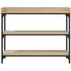 Image de Etagères murales VidaXL  Table console  chêne sonoma 100x30x80 cm P31600067
