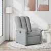 Image de vidaXL Fauteuil inclinable Gris clair Tissu