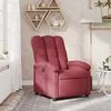 Image de vidaXL Fauteuil inclinable Rouge bordeaux Tissu