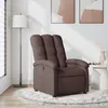 Image de vidaXL Fauteuil inclinable Marron foncÃ© Tissu