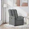 Image de vidaXL Fauteuil de massage inclinable Gris foncÃ© Tissu