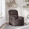 Image de vidaXL Fauteuil inclinable Marron foncÃ© Tissu