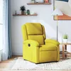 Image de vidaXL Fauteuil inclinable jaune velours