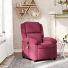 Image de vidaXL Fauteuil de massage inclinable rouge bordeaux velours