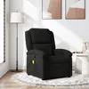 Image de vidaXL Fauteuil de massage inclinable noir velours