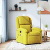 Image de vidaXL Fauteuil de massage inclinable jaune velours