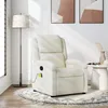 Image de vidaXL Fauteuil de massage inclinable crÃ¨me velours
