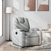 Image de vidaXL Fauteuil inclinable Gris clair Tissu