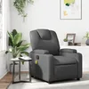 Image de vidaXL Fauteuil de massage inclinable Gris Similicuir